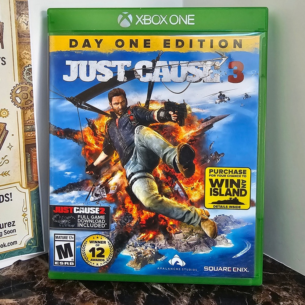 Just Cause 3 Day One Edition Xbox One Microsoft Square Enix Action Game Disc